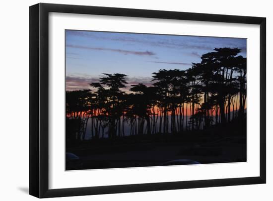 Sunset on the Pacific Coast, San Francisco, California-Anna Miller-Framed Photographic Print