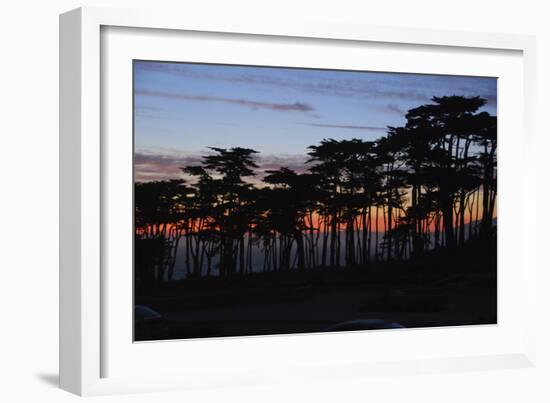 Sunset on the Pacific Coast, San Francisco, California-Anna Miller-Framed Photographic Print