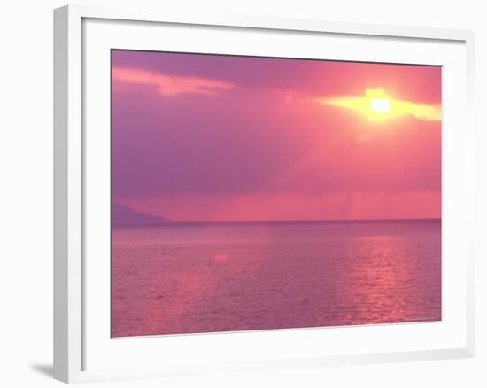 Sunset on the Pacific Ocean, Mexico-Terry Eggers-Framed Photographic Print