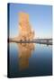 Sunset on the Padrao Dos Descobrimentos (Monument to the Discoveries) Reflected in Tagus River-Roberto Moiola-Stretched Canvas