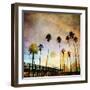 Sunset on the Pier A-GI ArtLab-Framed Premium Giclee Print