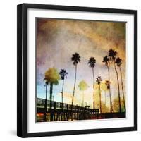 Sunset on the Pier A-GI ArtLab-Framed Premium Giclee Print