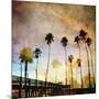 Sunset on the Pier A-GI ArtLab-Mounted Premium Giclee Print