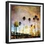 Sunset on the Pier A-GI ArtLab-Framed Giclee Print