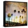 Sunset on the Pier A-GI ArtLab-Framed Stretched Canvas