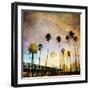 Sunset on the Pier A-GI ArtLab-Framed Giclee Print