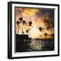 Sunset on the Pier B-GI ArtLab-Framed Premium Giclee Print