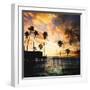 Sunset on the Pier B-GI ArtLab-Framed Premium Giclee Print