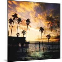 Sunset on the Pier B-GI ArtLab-Mounted Premium Giclee Print