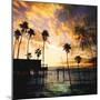 Sunset on the Pier B-GI ArtLab-Mounted Premium Giclee Print