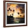 Sunset on the Pier B-GI ArtLab-Framed Giclee Print