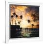 Sunset on the Pier B-GI ArtLab-Framed Premium Giclee Print