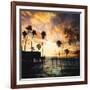 Sunset on the Pier B-GI ArtLab-Framed Premium Giclee Print