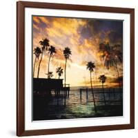 Sunset on the Pier B-GI ArtLab-Framed Giclee Print