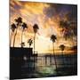 Sunset on the Pier B-GI ArtLab-Mounted Giclee Print