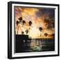 Sunset on the Pier B-GI ArtLab-Framed Giclee Print