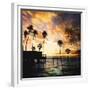 Sunset on the Pier B-GI ArtLab-Framed Giclee Print