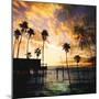 Sunset on the Pier B-GI ArtLab-Mounted Giclee Print