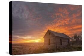 Sunset on the Prairie-Darren White Photography-Stretched Canvas
