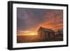 Sunset on the Prairie-Darren White Photography-Framed Giclee Print