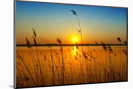 Sunset on the River-nadiya_sergey-Mounted Photographic Print