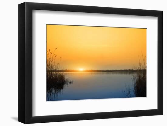 Sunset on the River-nadiya_sergey-Framed Photographic Print