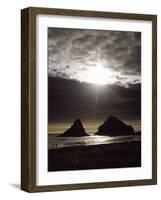 Sunset on the Rocky Oregon Coast-Carol Highsmith-Framed Photo