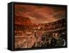 Sunset on the Ruins of the Coliseum, Rome, Italy-Bill Bachmann-Framed Stretched Canvas