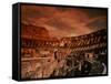 Sunset on the Ruins of the Coliseum, Rome, Italy-Bill Bachmann-Framed Stretched Canvas