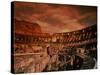 Sunset on the Ruins of the Coliseum, Rome, Italy-Bill Bachmann-Stretched Canvas