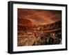 Sunset on the Ruins of the Coliseum, Rome, Italy-Bill Bachmann-Framed Photographic Print