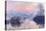 Sunset on the Seine at Lavacourt, Winter Effect-Claude Monet-Stretched Canvas