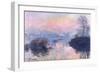 Sunset on the Seine at Lavacourt, Winter Effect-Claude Monet-Framed Giclee Print