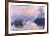 Sunset on the Seine at Lavacourt, Winter Effect-Claude Monet-Framed Giclee Print