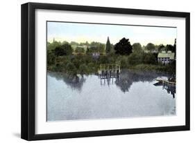 Sunset on the Thames, Caversham, Berkshire, 20th Century-null-Framed Giclee Print