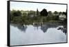 Sunset on the Thames, Caversham, Berkshire, 20th Century-null-Framed Stretched Canvas