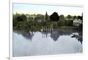 Sunset on the Thames, Caversham, Berkshire, 20th Century-null-Framed Giclee Print