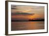 Sunset on the Ucayali River, Amazon Basin of Peru-Mallorie Ostrowitz-Framed Photographic Print
