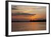 Sunset on the Ucayali River, Amazon Basin of Peru-Mallorie Ostrowitz-Framed Photographic Print