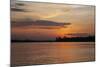 Sunset on the Ucayali River, Amazon Basin of Peru-Mallorie Ostrowitz-Mounted Photographic Print