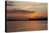 Sunset on the Ucayali River, Amazon Basin of Peru-Mallorie Ostrowitz-Stretched Canvas