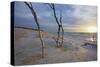 Sunset on the Western Beach of Darss Peninsula-Uwe Steffens-Stretched Canvas