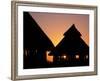 Sunset on Traditional Konso Huts, Omo River Region, Ethiopia-Janis Miglavs-Framed Photographic Print