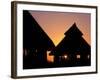 Sunset on Traditional Konso Huts, Omo River Region, Ethiopia-Janis Miglavs-Framed Photographic Print