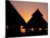 Sunset on Traditional Konso Huts, Omo River Region, Ethiopia-Janis Miglavs-Mounted Photographic Print