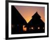 Sunset on Traditional Konso Huts, Omo River Region, Ethiopia-Janis Miglavs-Framed Photographic Print