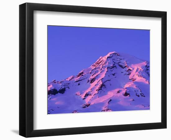 Sunset on Washington's Volcanic Mount Rainier-Paul Souders-Framed Photographic Print