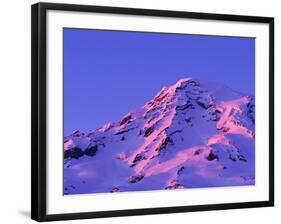 Sunset on Washington's Volcanic Mount Rainier-Paul Souders-Framed Photographic Print