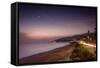 Sunset on Will Rogers Beach and the Pacific Coast Highway-Mark Chivers-Framed Stretched Canvas
