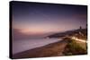 Sunset on Will Rogers Beach and the Pacific Coast Highway-Mark Chivers-Stretched Canvas